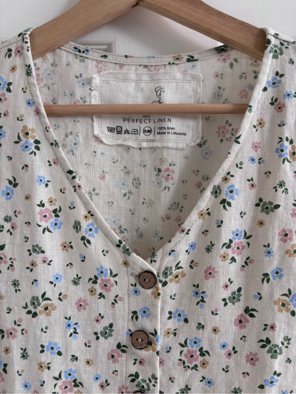 New notPERFECTLINEN Mama Dress in Antique Petals